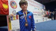 Foçalı minik karateci Kaan, dünya üçüncüsü oldu