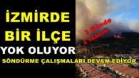 İzmir’deki yangın yazlık evlere doğru ilerliyor