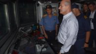 Bakan Soylu, TCS Dost Gemisiyle gece seyrine çıktı