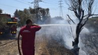 Aliağa’daki yangının, ormanlık alana sıçramaması için büyük mücadele
