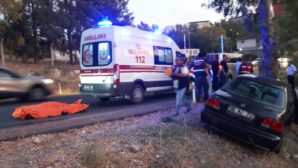 İzmir’de Otomobil ağaca çarptı: 3 ölü, 1 yaralı