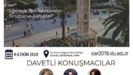 İzmir’de Uluslararası Eğitim Araştırmaları Kongresi