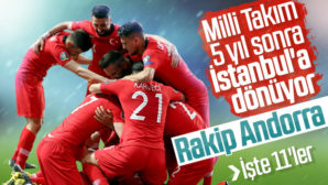 Türkiye-Andorra maçının 11’leri