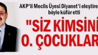 AKP’li Meclis Üyesi Diyanet’i eleştirenlere böyle küfür etti