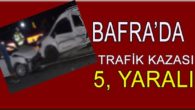 Bafrada Trafik Kazası; 5 Yaralı