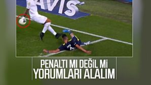 Fenerbahçelilerin penaltı beklediği pozisyon