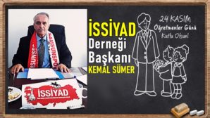 Kemal Sümer’in Öğretmenler Günü Kutlama Mesajı