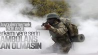 Ambulansı kirletmemek isteyen Türk askeri