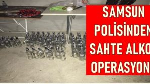Samsun’da Sahte Alkol İmalathanesine Baskın