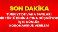 Türkiyede Koronavirüs Son Vaka Sayısı