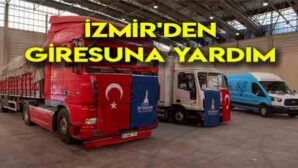İzmir Büyükşehir Belediyesi’nden Giresun’a yardım