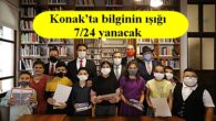 İzmir’in ilk 7/24 açık kütüphanesi açıldı