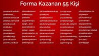Samsun Büyükşehir Belediyesi’nden 55 kişiye Samsunspor forması